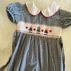 Anavini - girls size 3 smocked romper